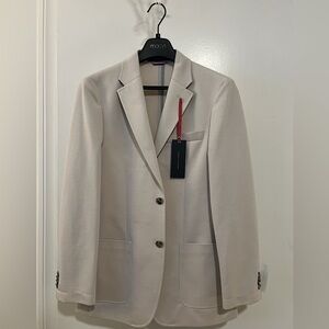 Tommy Hilfiger - Cream Two-Button Suit Jacket